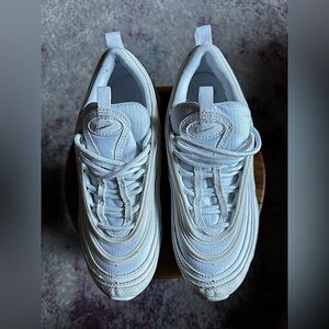 Nike Air Max 97 'White Metallic Silver' Big Kids' Sneakers